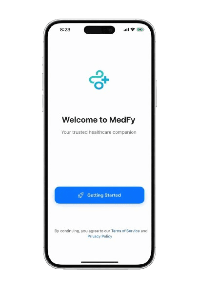 Medfy client app screenshot