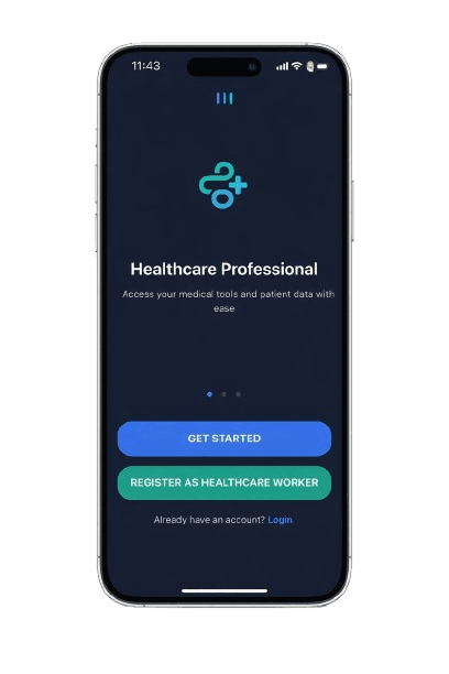 Medfy health professional app screenshot