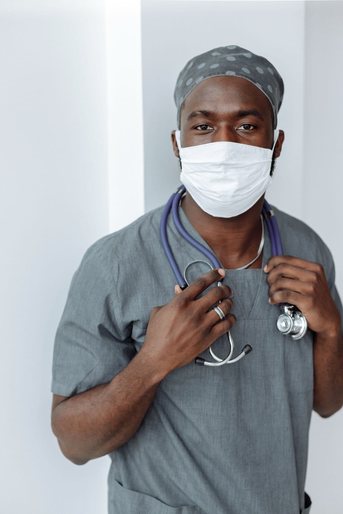 Black healthcare professional ready for patient care and bookings